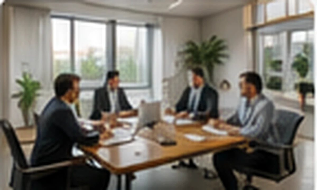 Corporate team collaboration